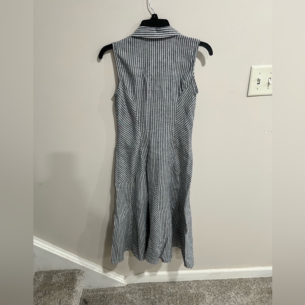 Brook Brothers 100% Linen Shirt midi Dress - Picture 3 of 5